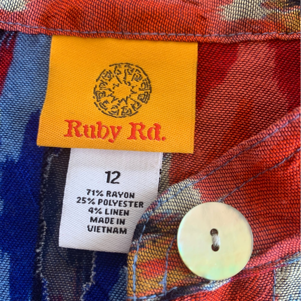 Ruby Rd. Lightweight Jacket Linen Sheer Long Slee… - image 2